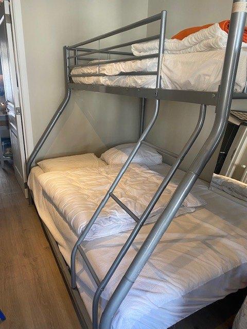 stapelbed, Huis en Inrichting, Slaapkamer | Stapelbedden en Hoogslapers, Zo goed als nieuw, Stapelbed, 140 cm, 200 cm, Ophalen