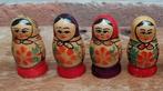 4 baboesjka / matroesjka poppetjes, Ophalen of Verzenden