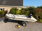 Rubberboot Beekman 350 met Mercury 4 PK 4 takt, Watersport en Boten, Rubberboten, Ophalen, Zo goed als nieuw