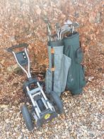 Retro golfterrein met 20 clubs, Sport en Fitness, Golf, Ophalen, Gebruikt, Set