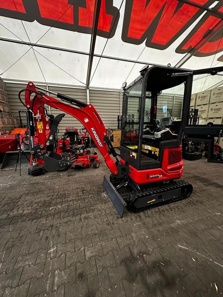 Minigraafmachine minigraver ROMA10 3x graafbak 3j garantie, Zakelijke goederen, Machines en Bouw | Kranen en Graafmachines, Graafmachine