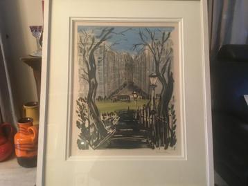 DILLE Frans(1909-1999)Paris1955 grafische techniek78.5X65cm  beschikbaar voor biedingen