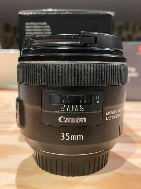 Canon Ef 35 f2 IS USM, Audio, Tv en Foto, Foto | Lenzen en Objectieven, Gebruikt, Standaardlens, Ophalen of Verzenden