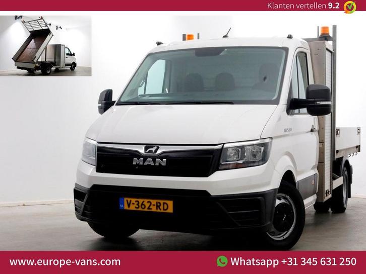 MAN TGE 5.180 2.0 177pk E6 L2H1 Kipper Dubbel Lucht Trekhaak, Auto's, Bestelwagens en Lichte vracht, Bedrijf, ABS, Airconditioning