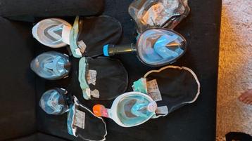 Snorkelmasker full face masker duikbril  beschikbaar voor biedingen