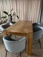 Massief Eikenhouten tafel, Huis en Inrichting, Tafels | Eettafels, Ophalen, Gebruikt, Eikenhout, 200 cm of meer