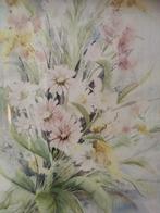 Bloemen, aquarel in lijst, Ophalen