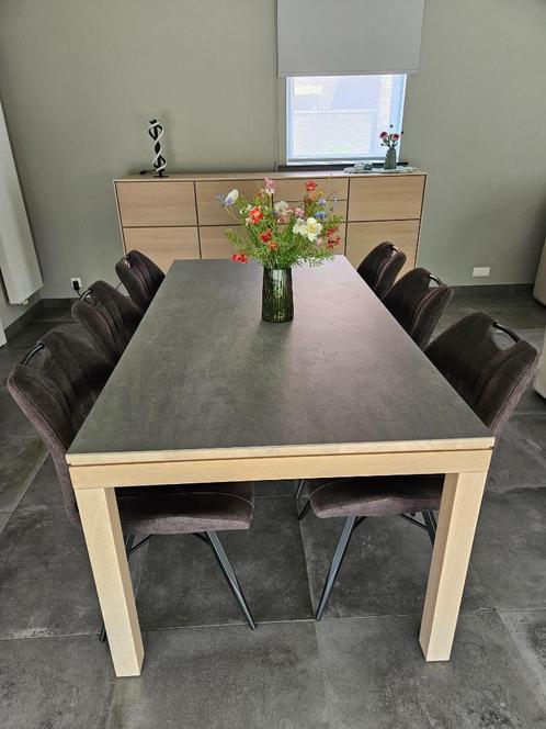Prachtige moderne complete eetkamer, Huis en Inrichting, Complete eetkamers, Zo goed als nieuw, 6 tot 8 stoelen, Ophalen