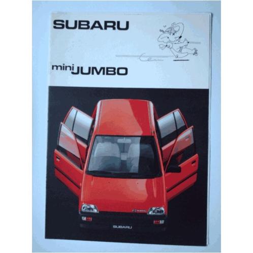 Subaru Mini Jumbo Brochure 1989 #1 Nederlands, Livres, Autos | Brochures & Magazines, Utilisé, Enlèvement ou Envoi