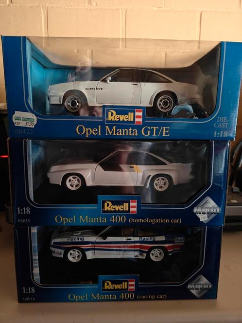 Revell Opel Manta B 1/18, Hobby en Vrije tijd, Modelauto's | 1:18, Nieuw, Revell, Ophalen of Verzenden