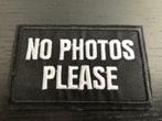 Patch biker - No Photos Please - 78 x 50 mm, Motoren, Kleding | Motorkleding, Ophalen of Verzenden, Nieuw zonder kaartje, Dames