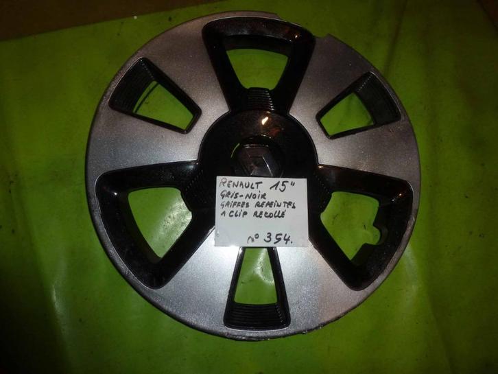 enjoliveur Renault 15" ( n°354) 1 pc, Autos : Pièces & Accessoires, Pneus & Jantes, Jante(s), 15 pouces, Neuf, Enlèvement ou Envoi