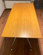 Bureautafel hout 2,4m op 1m, Ophalen, Zo goed als nieuw, Bureau