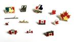 Pin's épinglettes CANADA + MONTREAL EXPOS 1989, Enlèvement ou Envoi
