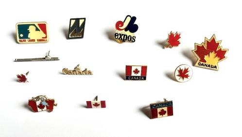 Pin's épinglettes CANADA + MONTREAL EXPOS 1989, Collections, Articles de Sport & Football, Enlèvement ou Envoi