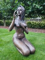 Bronzen levensgrote naakte dame, meteen aan zéér lage prijs!, Ophalen of Verzenden, Nieuw, Overige materialen, Mensenbeeld