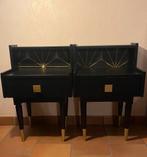 Opgeknapte nachtkastjes, Huis en Inrichting, Slaapkamer | Nachtkastjes, Ophalen, Zo goed als nieuw