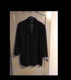 Lange zwarte jas , type blazer., Comme neuf, Noir, Dominique., Taille 46 (S) ou plus petite