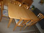 Eetkamer in lichte eik, Huis en Inrichting, Complete eetkamers, Ophalen, Gebruikt