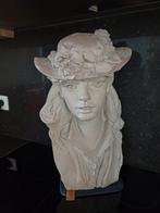 replica van ť Bloemen meisje van RODIN., Tuin en Terras, Tuinbeelden, Ophalen, Zo goed als nieuw, Steen