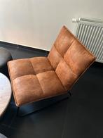 Fauteuil Joél – Cognac kunstleder, Ophalen, Zo goed als nieuw
