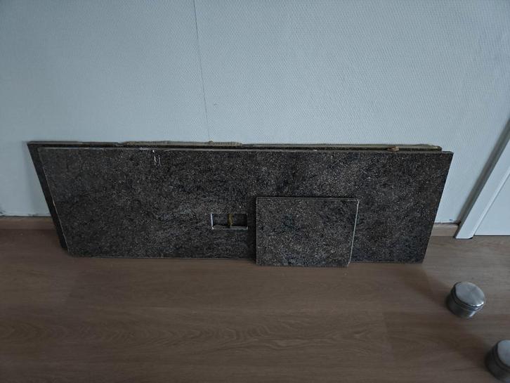 Graniet werkblad en spatwand, Maison & Meubles, Cheminées, Enlèvement