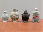 Lot van 4 snuifflesjes, Ophalen of Verzenden