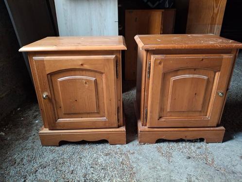 Chambre complète en bois, Huis en Inrichting, Slaapkamer | Nachtkastjes, Zo goed als nieuw, Hout, Ophalen