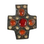 Klein Kruis Crucifix Aardewerk Perignem Amphora Stijl, Antiek en Kunst, Ophalen of Verzenden