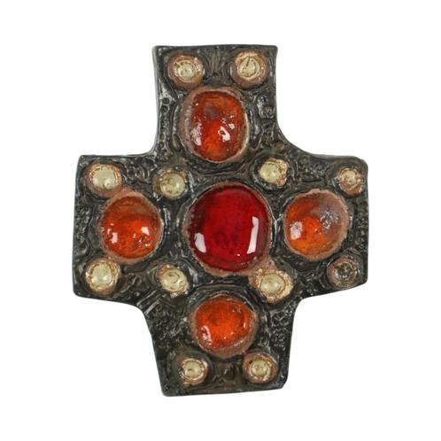 Klein Kruis Crucifix Aardewerk Perignem Amphora Stijl, Antiek en Kunst, Antiek | Keramiek en Aardewerk, Ophalen of Verzenden