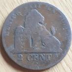 BELGIE : 2 CENTIMES 1861 FR, Postzegels en Munten, Munten | België, Brons, Losse munt, Verzenden