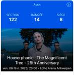 Vend Place HOOVERPHONIC 6 Février 2026, Tickets & Billets, Février