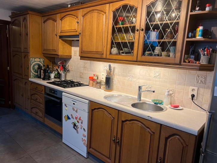 Gratis keuken met kookvuur, dampkap en wasbak, Huis en Inrichting, Keuken | Complete keukens, Gebruikt, Enkelwandige keuken, Ophalen