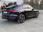 AUDI E-TRON QUATTRO 55 S-LINE SPORTBACK 500HP 4WD BTW RECUP, Auto's, Automaat, Zwart, Leder, Dealer onderhouden