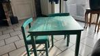 Table et deux chaises enfant  à repeindre, Ophalen, Gebruikt