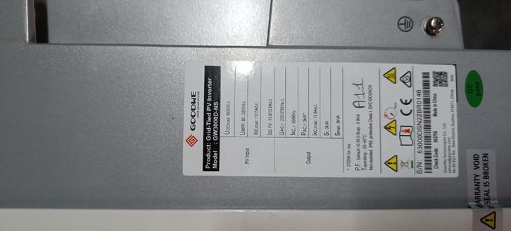 Omvormer Goodwe GW3000D-NS, Elektronische apparatuur, Overige elektronische apparatuur, Zo goed als nieuw, Ophalen