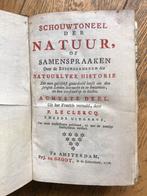 Schouwtoneel der natuur oude boeken met illustraties 1776, Antiek en Kunst, Antiek | Boeken en Manuscripten, Ophalen of Verzenden