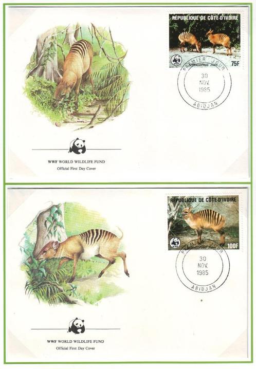 Postzegels WWF : diverse reeksen FDC's 2, Postzegels en Munten, Postzegels | Thematische zegels, Gestempeld, Dier of Natuur, Ophalen of Verzenden