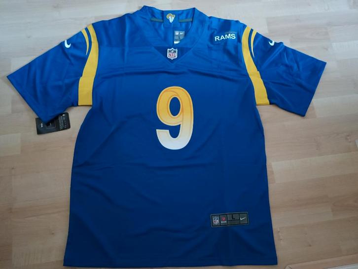 Los Angeles Rams Jersey Stafford maat: L, Kleding | Heren, Sportkleding, Nieuw, Overige typen, Maat 52/54 (L), Blauw, Ophalen of Verzenden