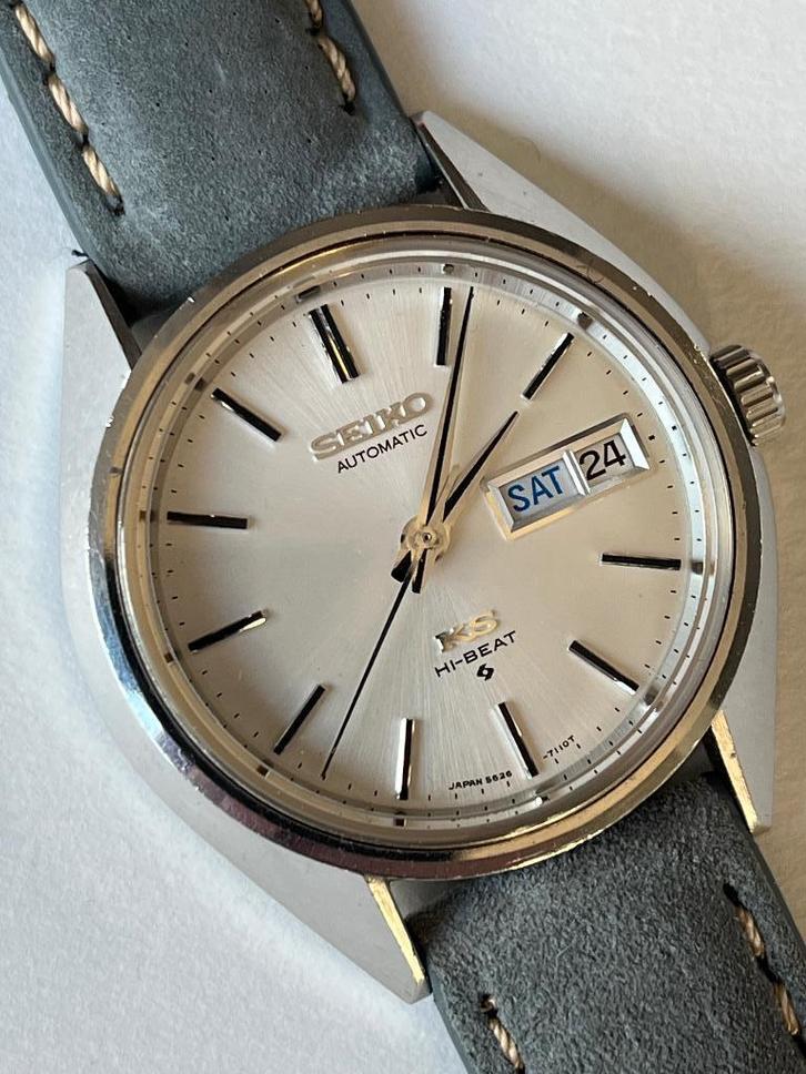 Vintage King Seiko 5626-7111 nouveau cristal !, Bijoux, Sacs & Beauté, Montres | Femmes, Utilisé, Montre-bracelet, Seiko, Acier