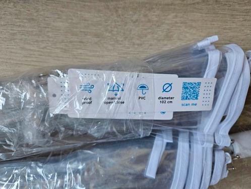 Twee doorschijnende paraplu's te koop (trouw) (gloednieuw), Handtassen en Accessoires, Paraplu's, Nieuw, Transparant, Ophalen