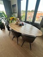 Tafel met 6 stoelen, Huis en Inrichting, Tafels | Eettafels, Ophalen, Zo goed als nieuw