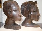 2 kleine afrikaanse kopjes  Nigeria, Antiek en Kunst, Ophalen of Verzenden