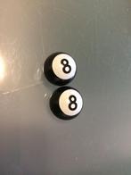8 ball ventieldopjes (2 stuks), Nieuw