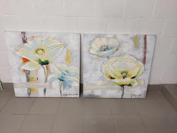 Schilderij met bloemen beschikbaar voor biedingen