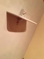 Boekenplankje grijs en rode  mol, Huis en Inrichting, Badkamer | Badkamermeubels, Ophalen, Zo goed als nieuw