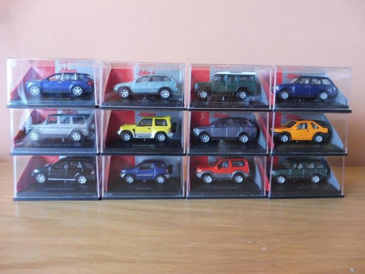 1:72 Schuco 4x4 SUV Jeep BMW Mitsubishi Land Rover - 4€ p.st, Hobby en Vrije tijd, Modelauto's | Overige schalen, Zo goed als nieuw