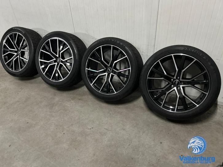 8mm! Originele Audi Q8 SQ8 RSQ8 Audi Sport 4M8 22 inch zwart, Auto-onderdelen, Banden en Velgen, Banden en Velgen, Zomerbanden
