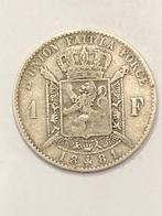 Munt zilver België 1 frank Leopold II jaartal 1881 zeldzaam, Postzegels en Munten, Munten | België, Zilver, Ophalen of Verzenden