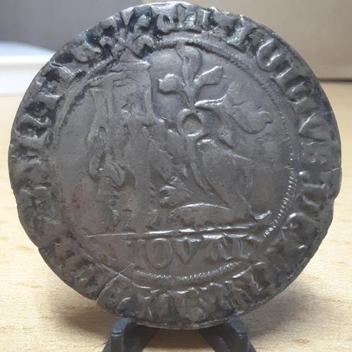 Dubbele groot “botdrager” van Antoon van Bourgondië - Leuven, Postzegels en Munten, Munten | België, Losse munt, Zilver, Zilver